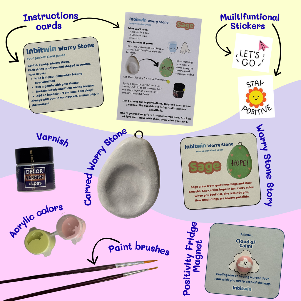 Sage : Worry Stone Kit