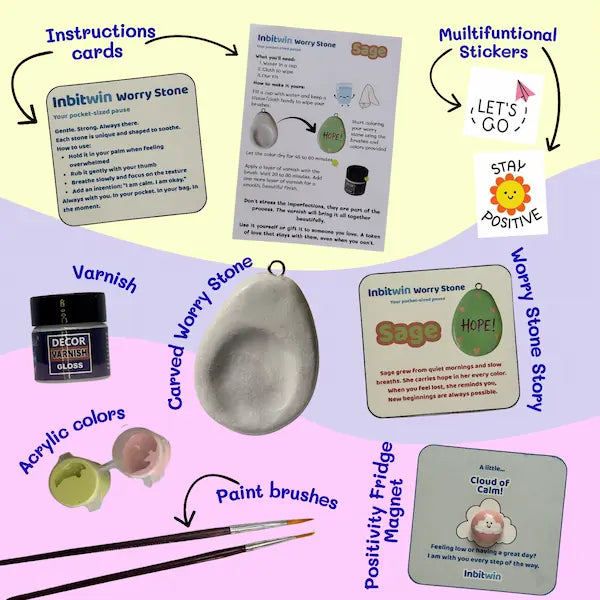 Sage : Worry Stone Kit