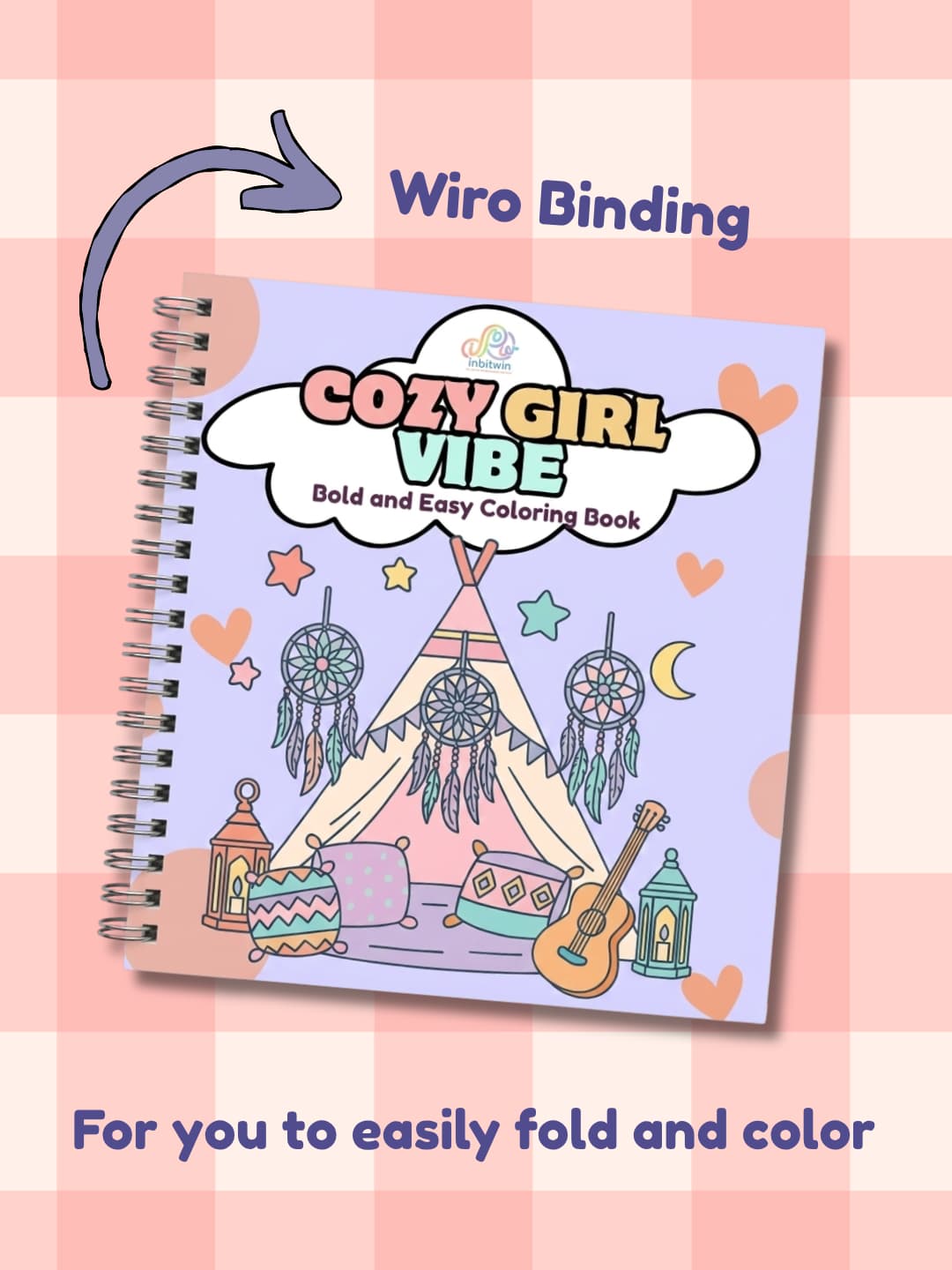 Cozy Girl Vibe - Bold and Easy Coloring Book