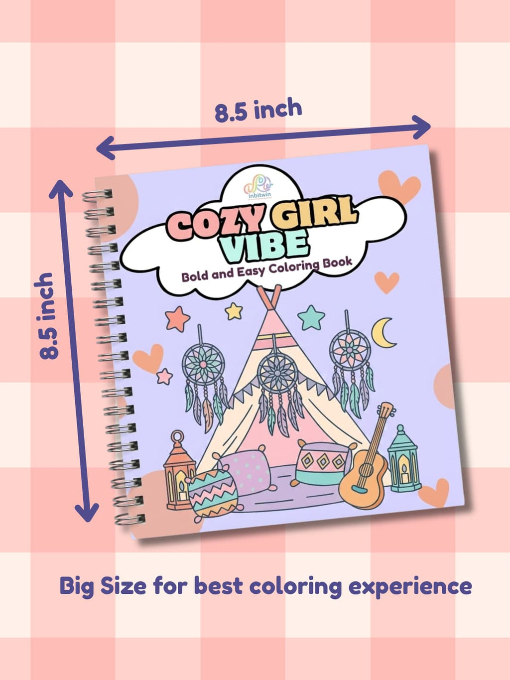 The Cozy Cutie Duo - Cozy Girl Vibe & The Daily Meow-ment bold and easy coloring book
