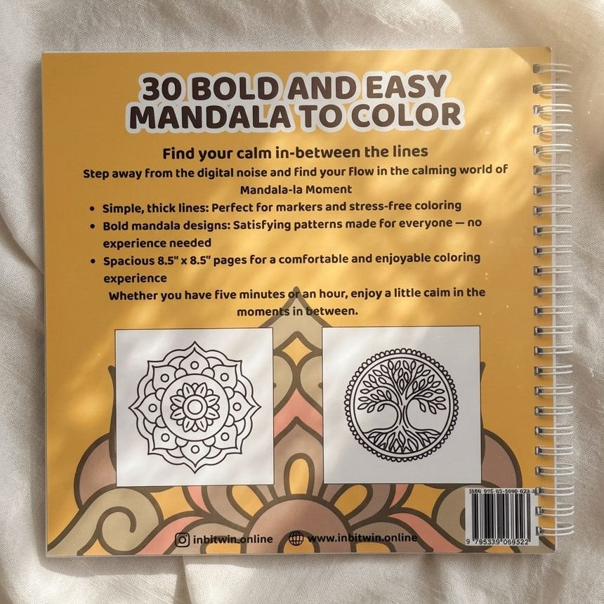 Mandala-la Moments : Bold and Easy coloring book