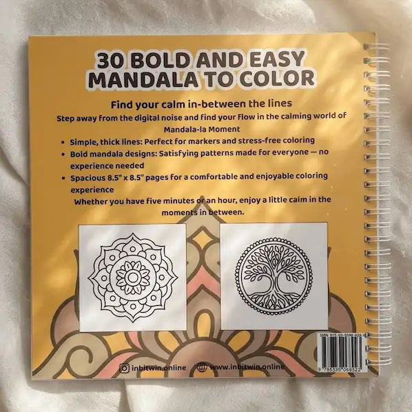Mandala-la Moments : Bold and Easy coloring book