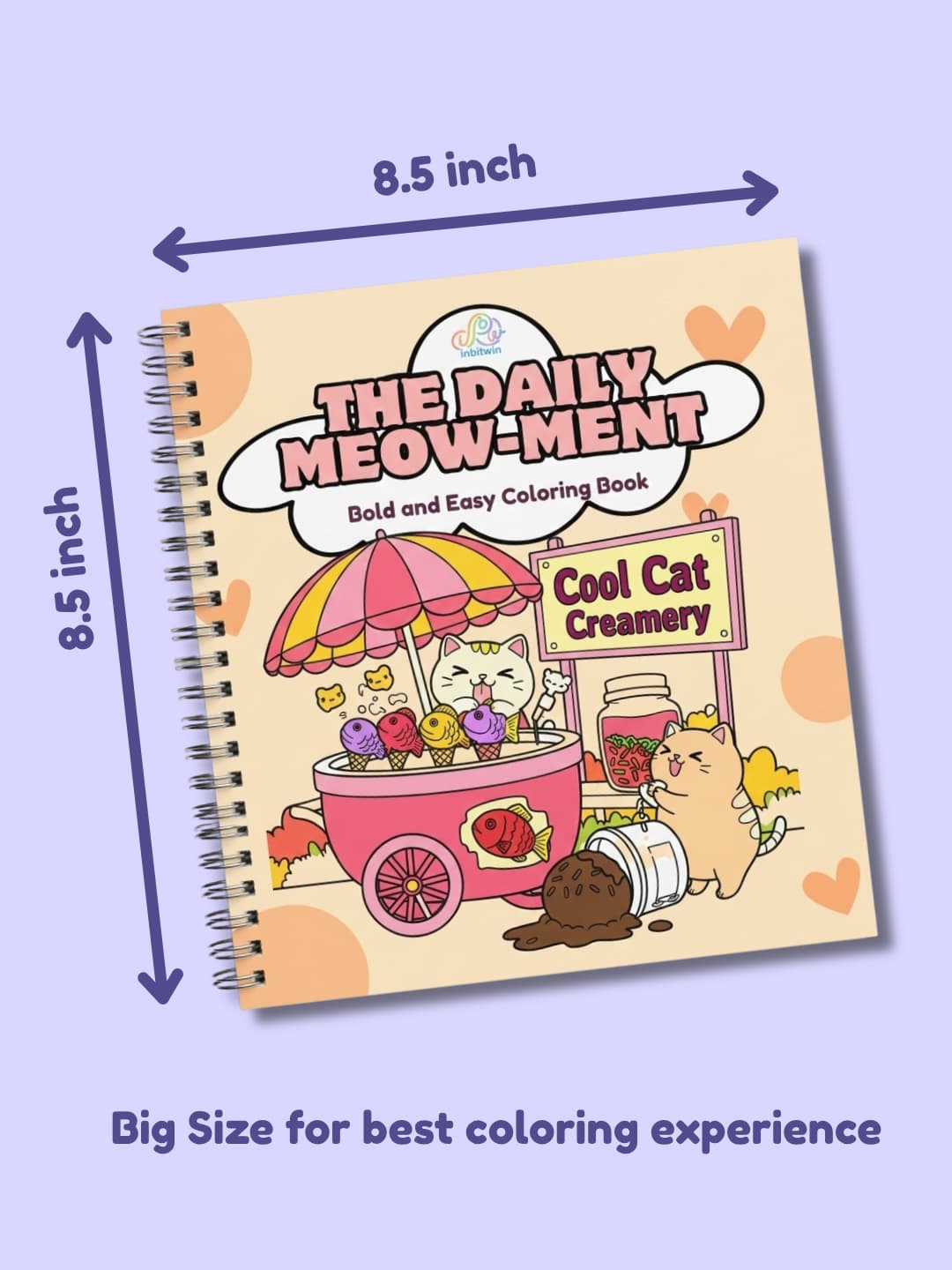 The Daily Meow-ment - Bold and Easy Coloring Book
