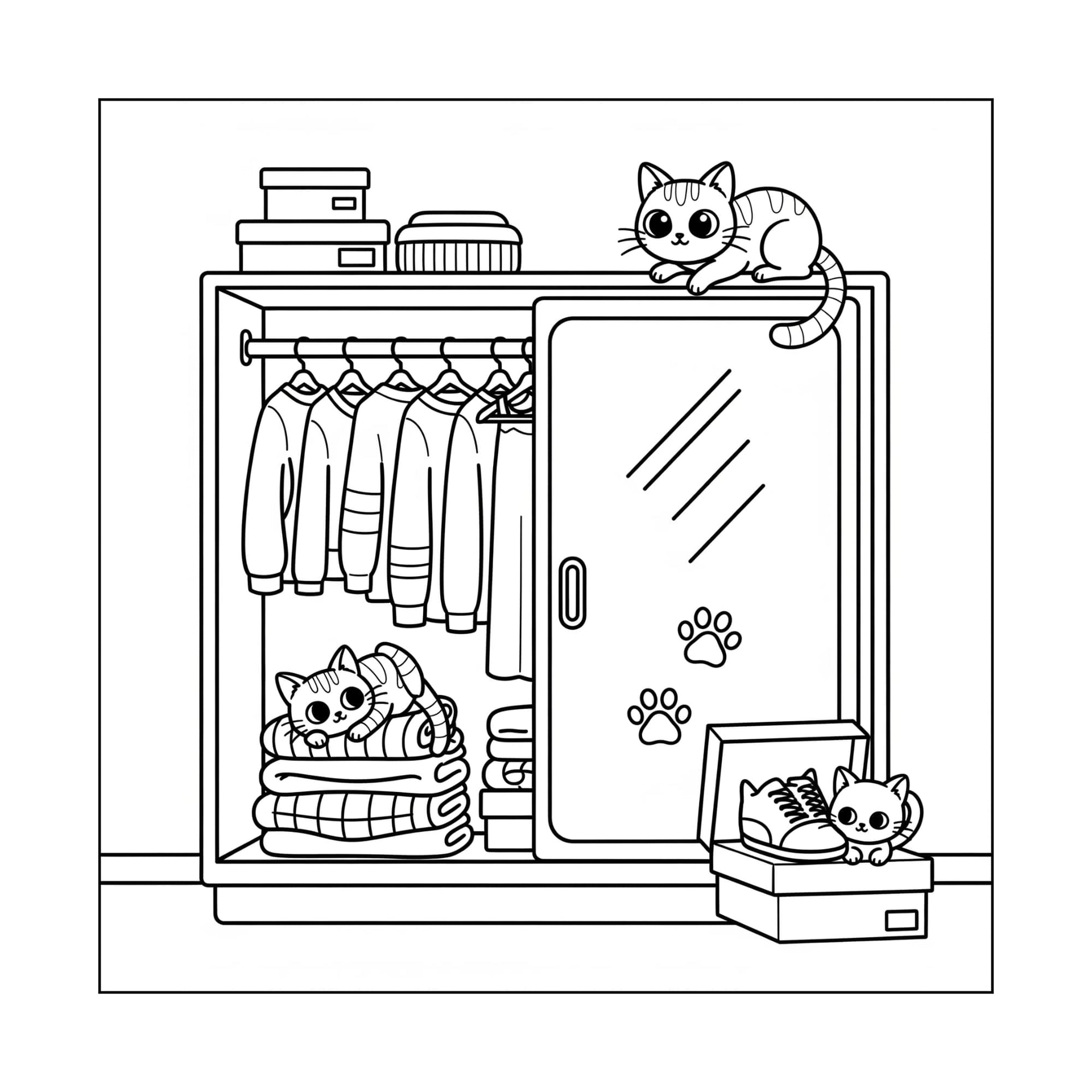 The Daily Meow-ment - Bold and Easy Coloring Book