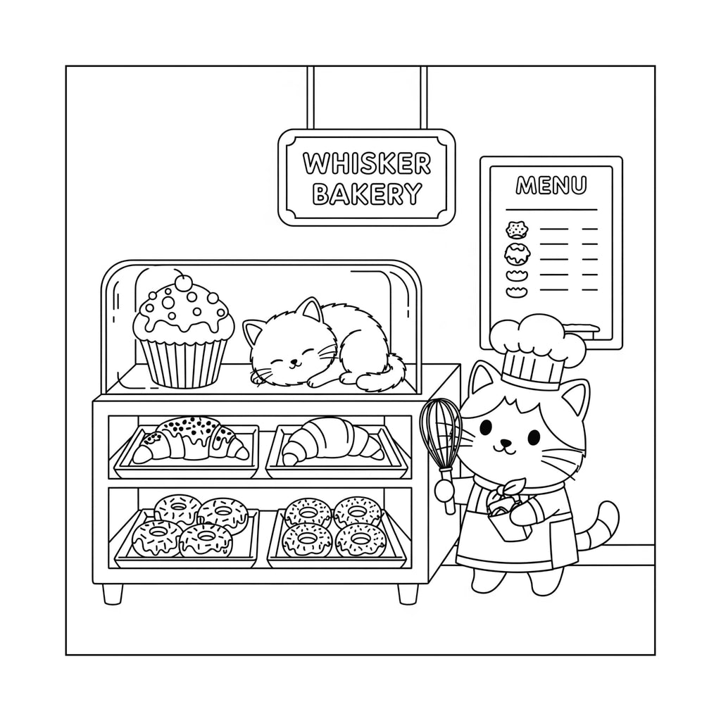 The Daily Meow-ment - Bold and Easy Coloring Book