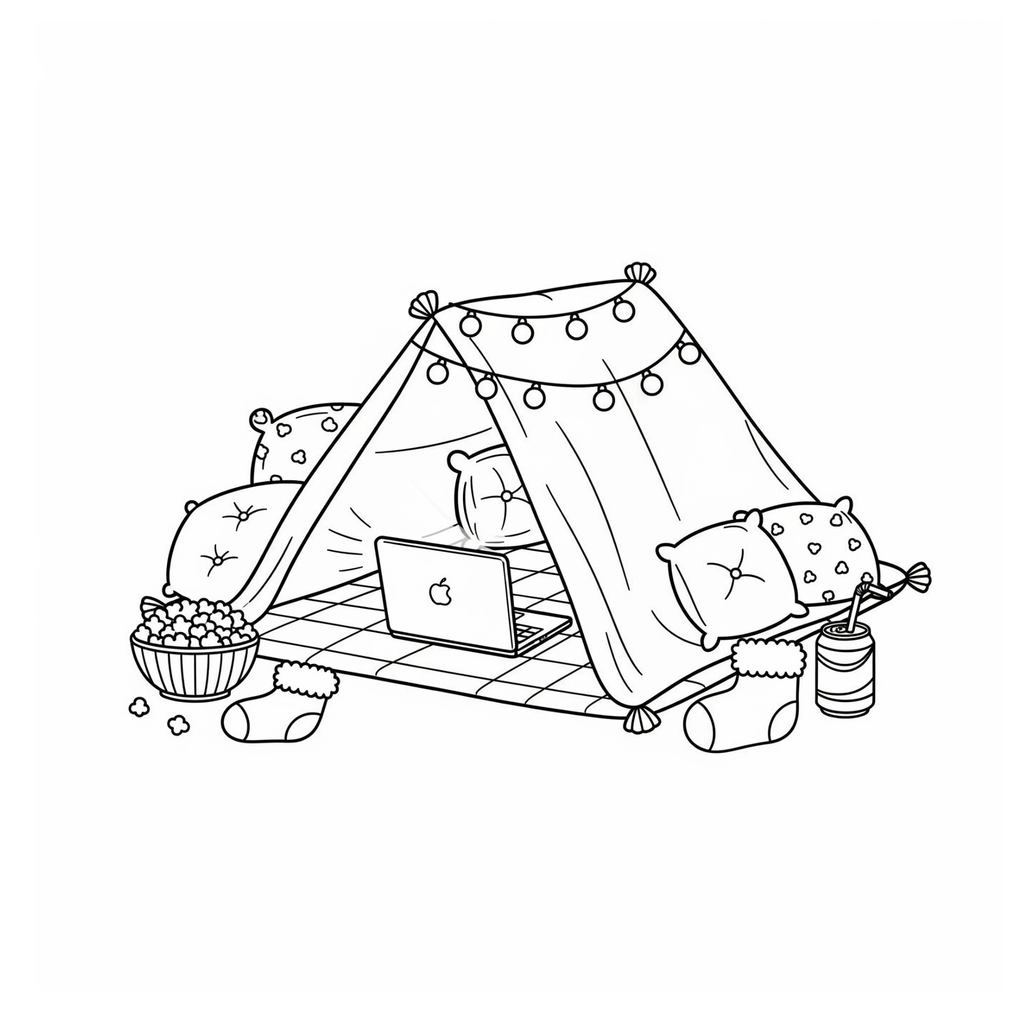 The Cozy Cutie Duo - Cozy Girl Vibe & The Daily Meow-ment bold and easy coloring book